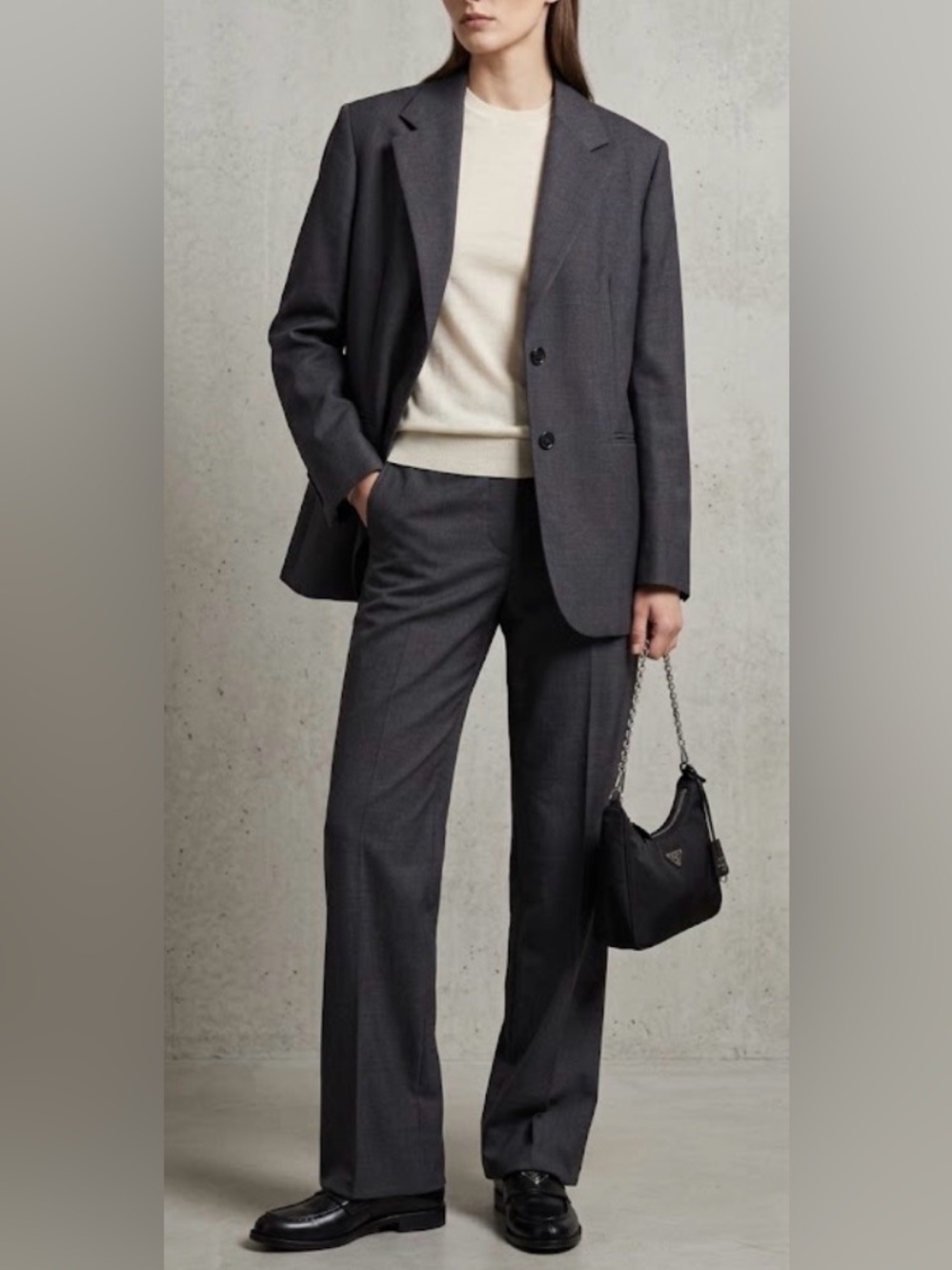 Prada Women's Blazer in Charcoal Grey NWOT - Picture 2 of 8